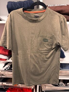 Brunt Men's Olive Pocket T-Shirt